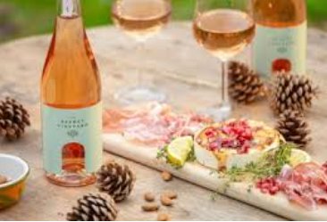 Sussex rosé wine with charcuterie